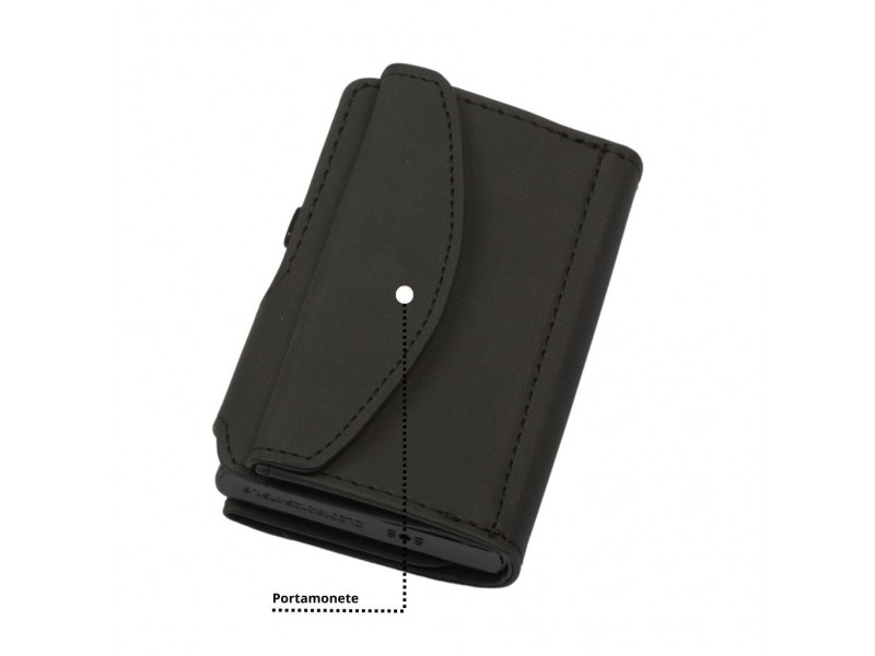 Portafogli EasyCard Nero - Vista 3
